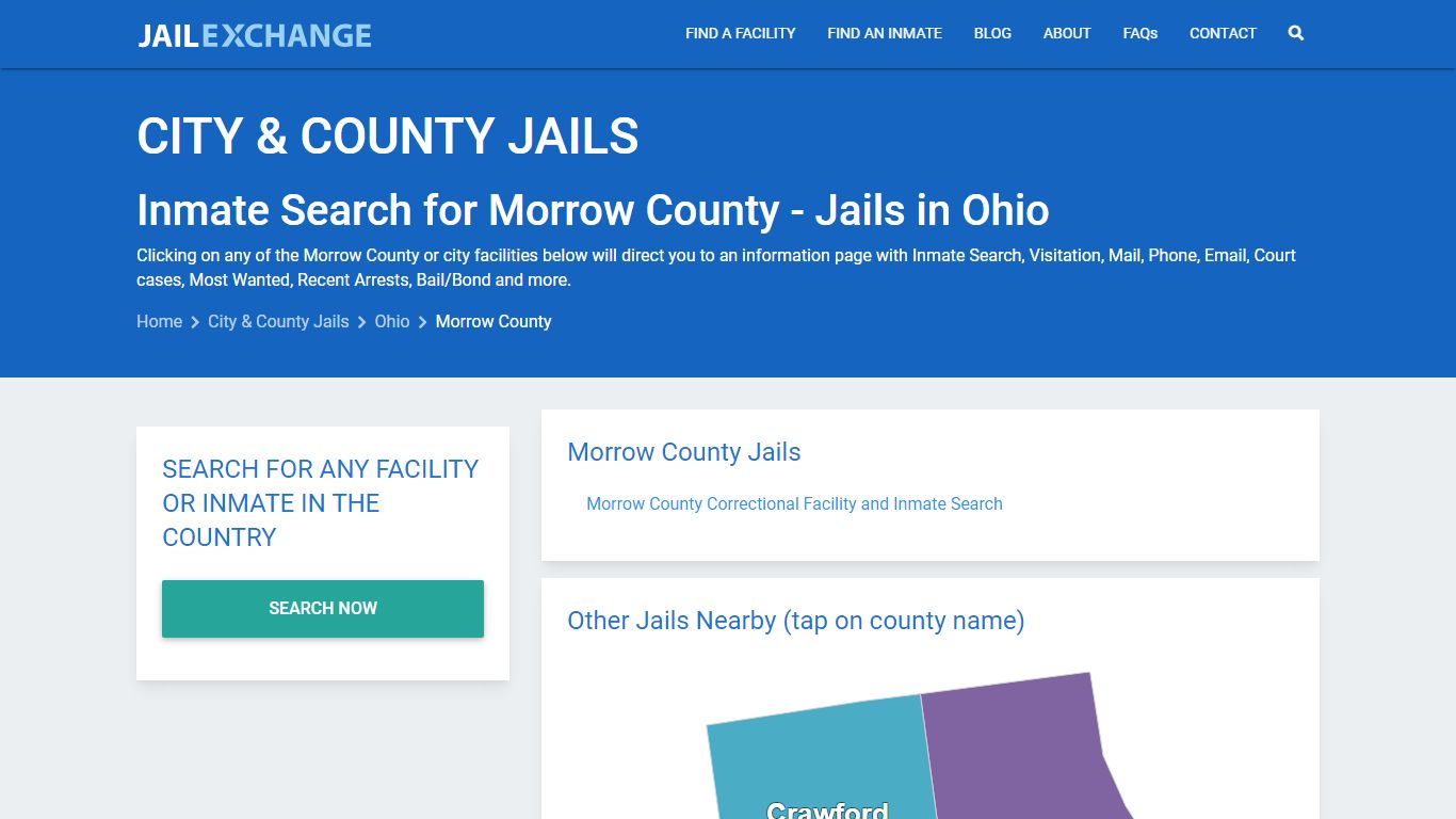 Inmate Search for Morrow County | Jails in Ohio - Jail Exchange